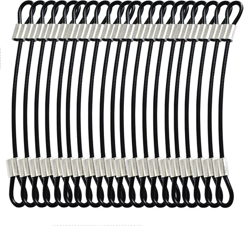 20 pcs 6 inch 3mm Thickness Stainless Steel Wire Cable by Bytiyar