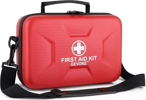 410 Piece Waterproof Hard Shell First Aid Kit by Gevoke