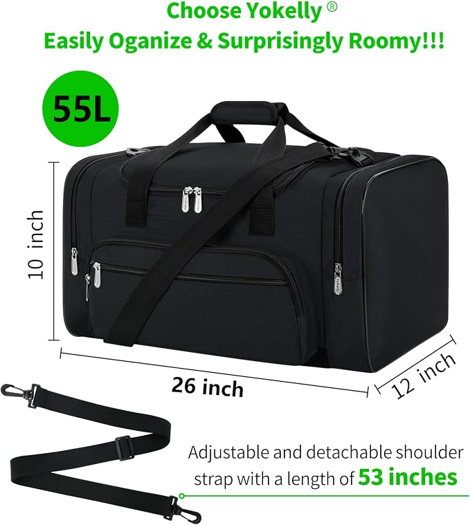 Sports Duffel Bag 26 Inch Travel Gym Duffle - Image 4