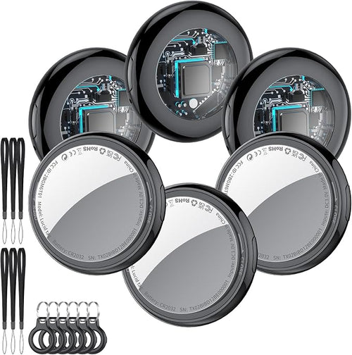 2025 New Air Tracker Tags-6 Pack, Replaceable Battery, Key Finder and Item by Tukio