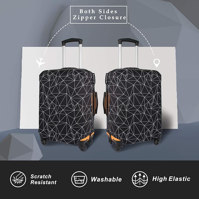 Explore Land Travel Luggage Cover Suitcase Protector Fits 23-26 Inch Case - Image 2