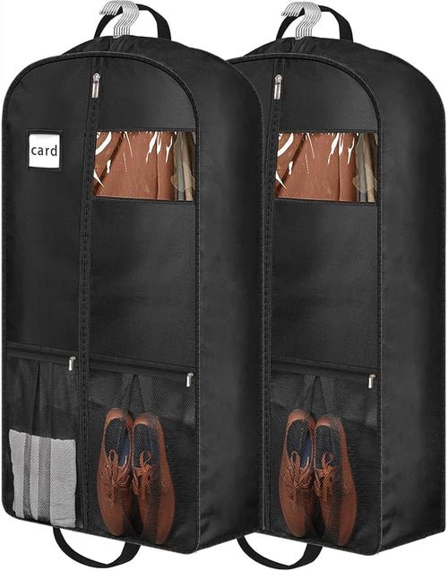 43" Heavy Duty Garment Bags for Travel 6.5" Gusseted Suit Bags for Closet by BH7STAR