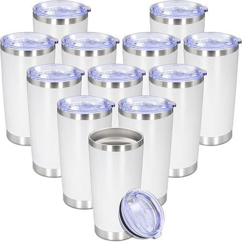 20 oz Tumbler with lid Double Wall Vacuum Insulated Tumblers Stainless Steel by Providethebestproducts