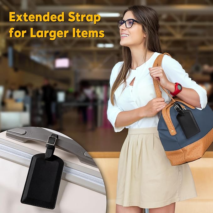 3 Pack Luggage Tags for Suitcases, TSA Approved Bag Tags, Baggage Tags - Image 5