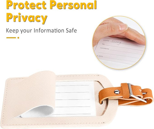 3 Pack Luggage Tags for Suitcases, TSA Approved Bag Tags, Baggage Tags - Image 2
