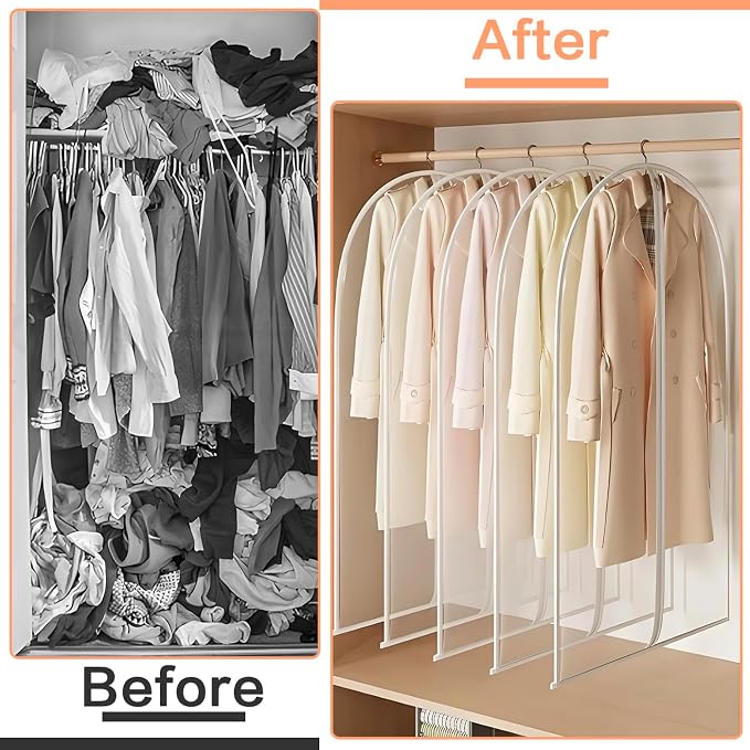 Clear Garment Bags Clothes Covers Clothes Storage Bag Clothes Storage Bag - Image 7