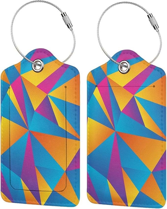 2PC Colorful Abstract Luggage Tags by SNAPMADE