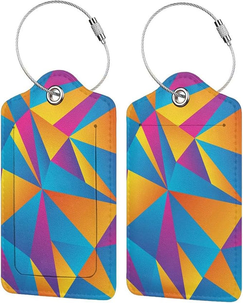 2PC Colorful Abstract Luggage Tags by SNAPMADE