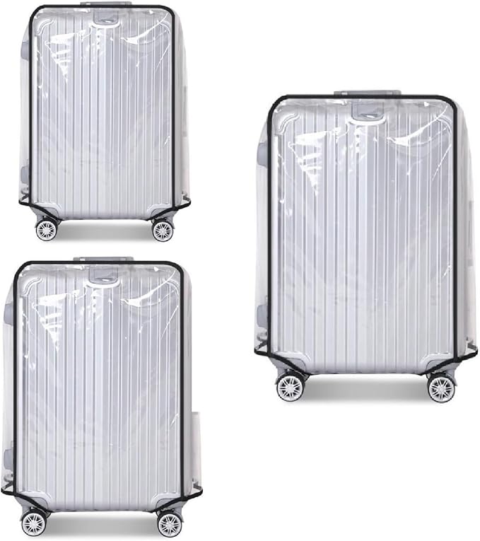 Clear PVC Luggage Cover Protectors by FABULWAY