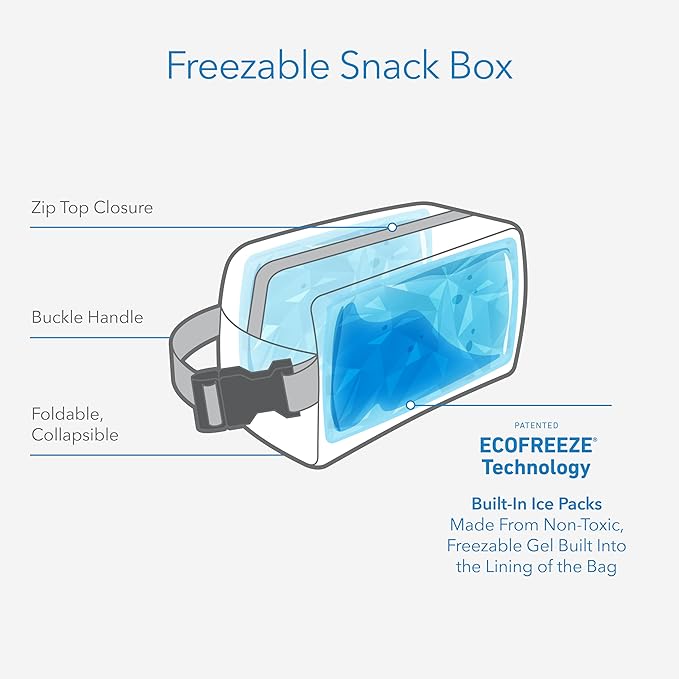 PackIt Freezable Snack Box, Striped Bolts, Built - Image 3