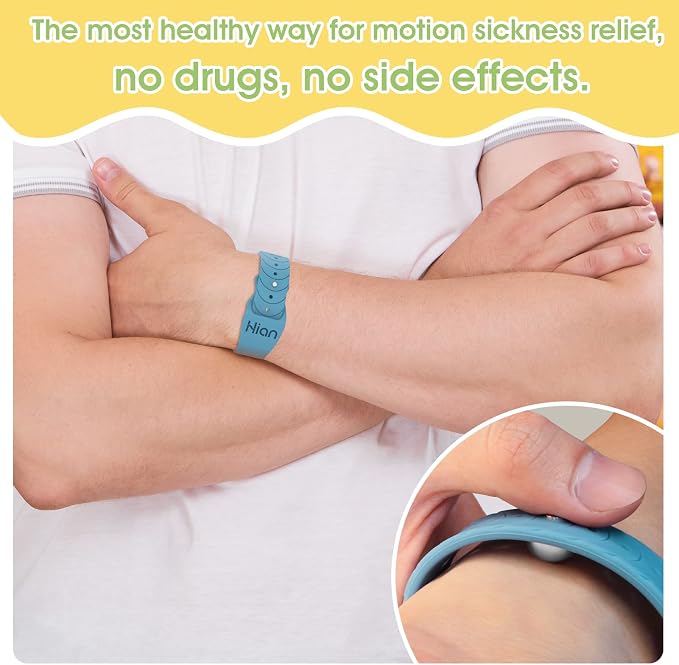 Motion Sickness Bands Anti Nausea Acupressure Wristband Sea Sickness Wristbands - Image 2