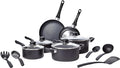 Amazon Basics Non Stick Kitchen Cookware 15-Piece Set, Non-Induction, Includes by AmazonBasics