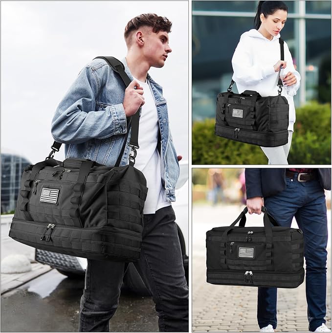 ETRONIK Travel Bag for Men Women, Gym Bag & Tactical Duffle Bags for Travel - Image 6