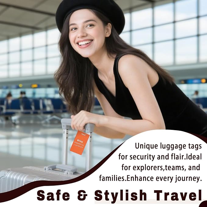 4PCS Personalized Luggage Tags for Travel Durable Aluminium Luggage Tags for - Image 5