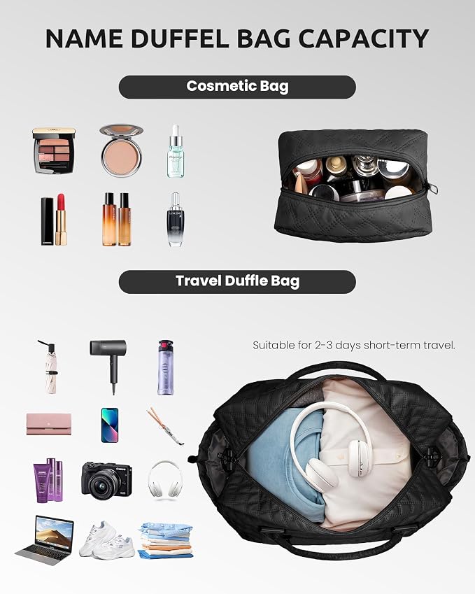 Gifts for Grandma-Initial Duffle Bag - Image 3
