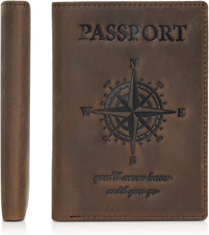 Polare Luxury RFID Blocking Leather Passport Holder Travel Wallet by polareoriginal