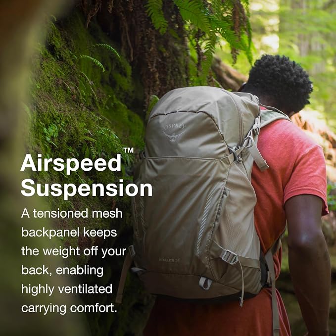 Osprey Hikelite 28L Unisex Hiking Backpack, Pine Leaf Green - Image 3