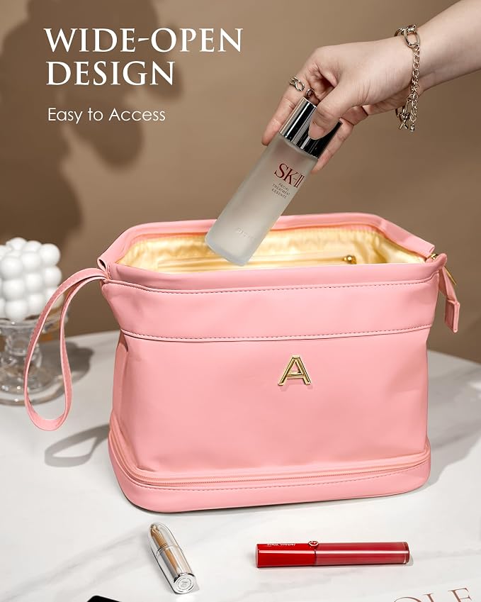 Dorm Room Essentials for Girls-Bride Gift-Makeup Bags, Personalized Cosmetic Bag - Image 5
