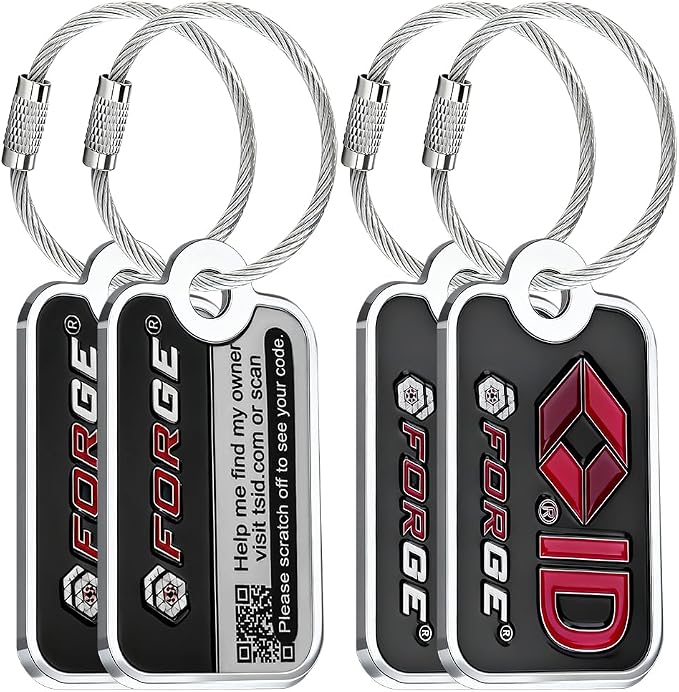 Forge Smart Lost and Found Luggage Tags, Global Luggage Tracking Tag, Travel by Forge