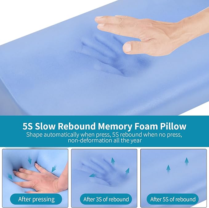 Neck Pillow Contour Memory Foam Pillows - Image 3