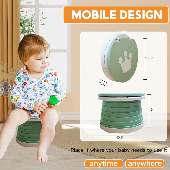 Travel Potty for Toddler, Portable and Foldable Toilet, Apply to Seat Emergency - Image 6