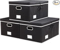 PRANDOM Storage Boxes with Lids Fabric Collapsible Storage Bins Organizer by Prandom