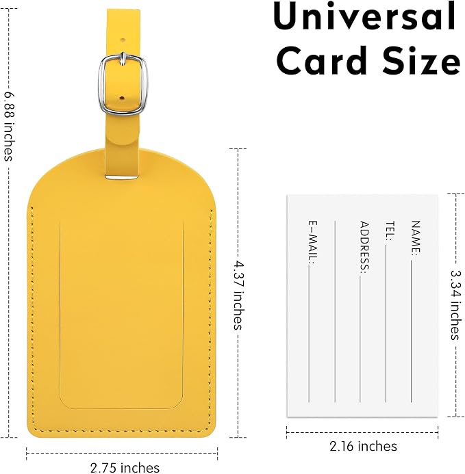 4-Piece Luggage Tags for Suitcase Travel Bag Labels Privacy Protection Luggage - Image 2
