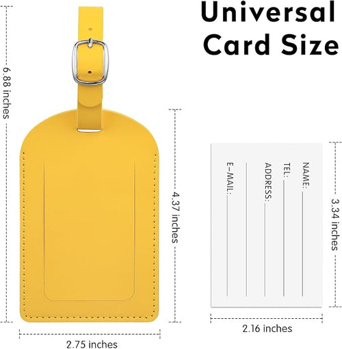 4-Piece Luggage Tags for Suitcase Travel Bag Labels Privacy Protection Luggage - Image 2