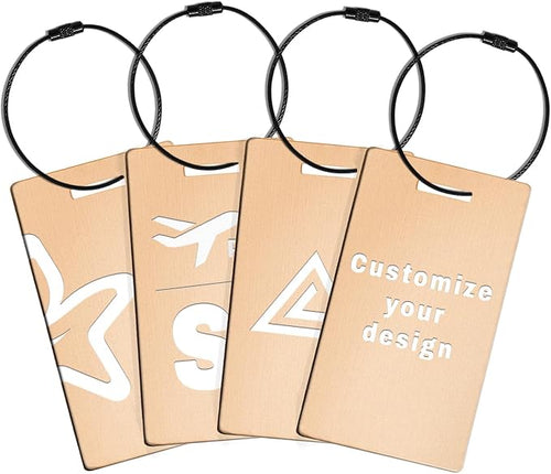 4PCS Personalized Luggage Tags for Travel Durable Aluminium Luggage Tags for by comfortez