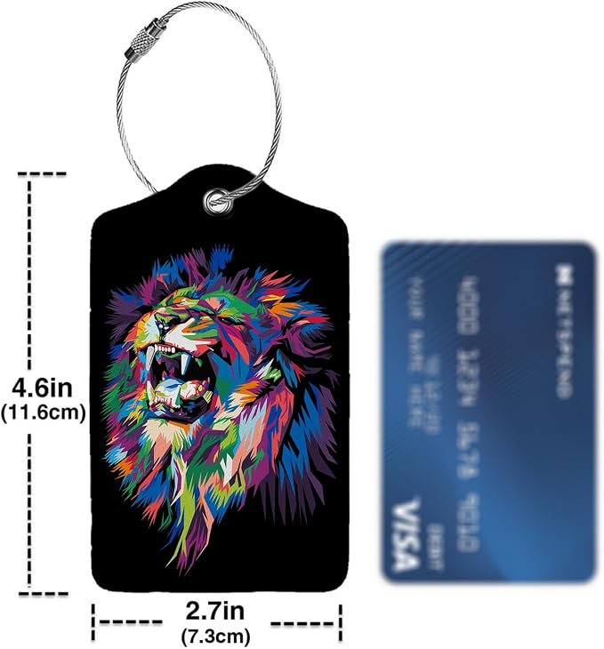 Colorful Lion's Roar Luggage Tags - Image 4
