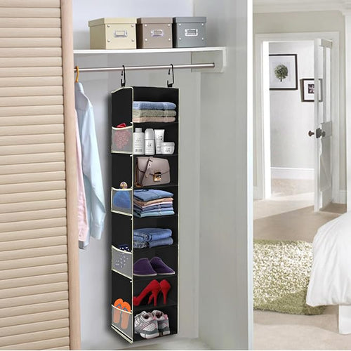 2 Pack Large-Sized Hanging Shoe Organizer 8-Shelf, Hanging Closet Organizer - Image 2