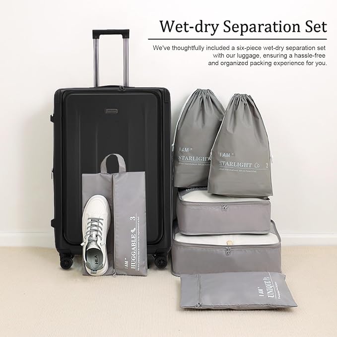 Carry On Luggage, 20 Inch Top Opening Aluminum Frame Lightweight Airline - Image 2
