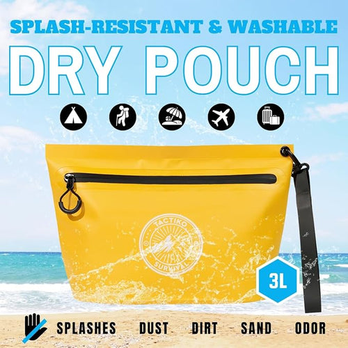 3-Pack Tactiko Heavy-Duty Splash Water Resistant Zipper Pouches - Image 2
