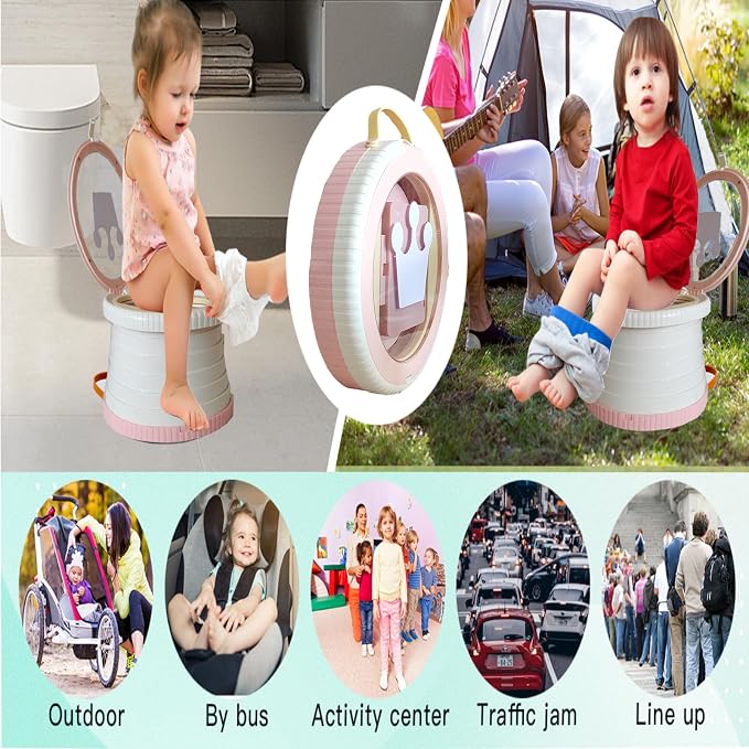 SunnySmile Portable Toilet for Kids, Portable Potty Seat for Toddler Travel - Image 3