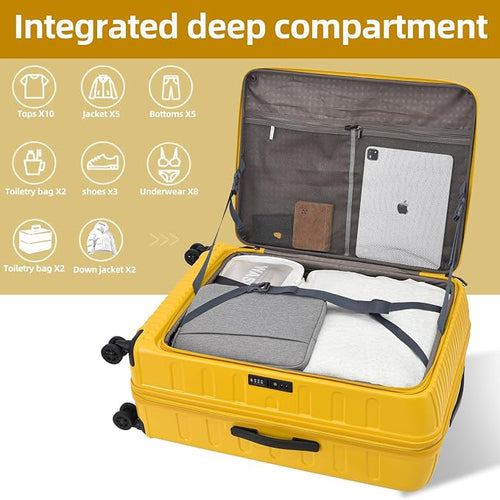 29 Inch Luggage with Expansion & Side Opening Design, 50 * 31*76cm, 117L~133L - Image 2