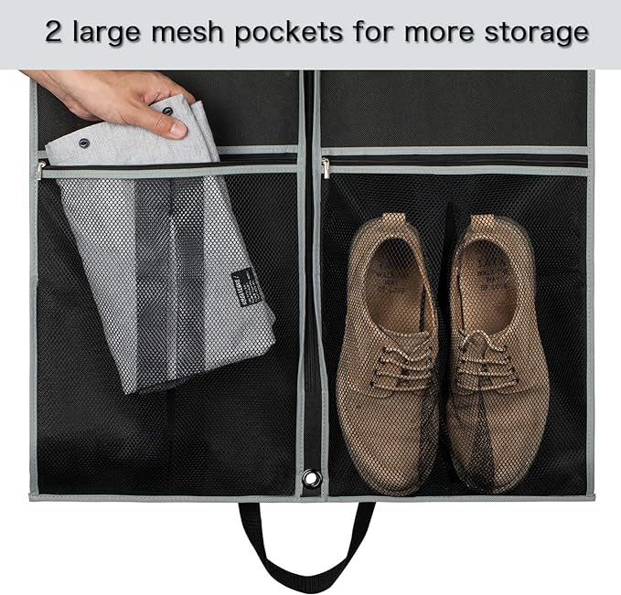 Zilink Garment Bags Suit Bag for Travel and Storage 43 inches Suit Cover - Image 4