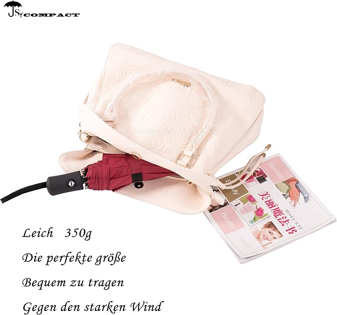 SY COMPACT Travel Umbrella Windproof Automatic Umbrellas Small Compact UV Sun - Image 5