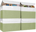 Large 22 Quart Linen Fabric Foldable Storage Bin Cube Organizer Basket by Bagnizer