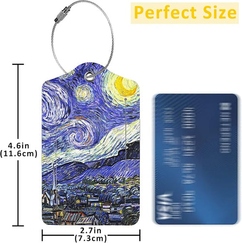 2 Pack The Starry Night Luggage Tags - Image 2