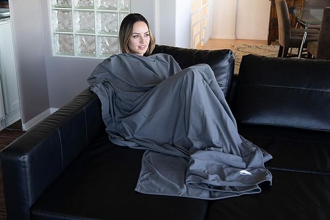 BlueHills Ultra Compact Travel Blanket 2 Pack Large Soft Cozy Portable Blanket - Image 4