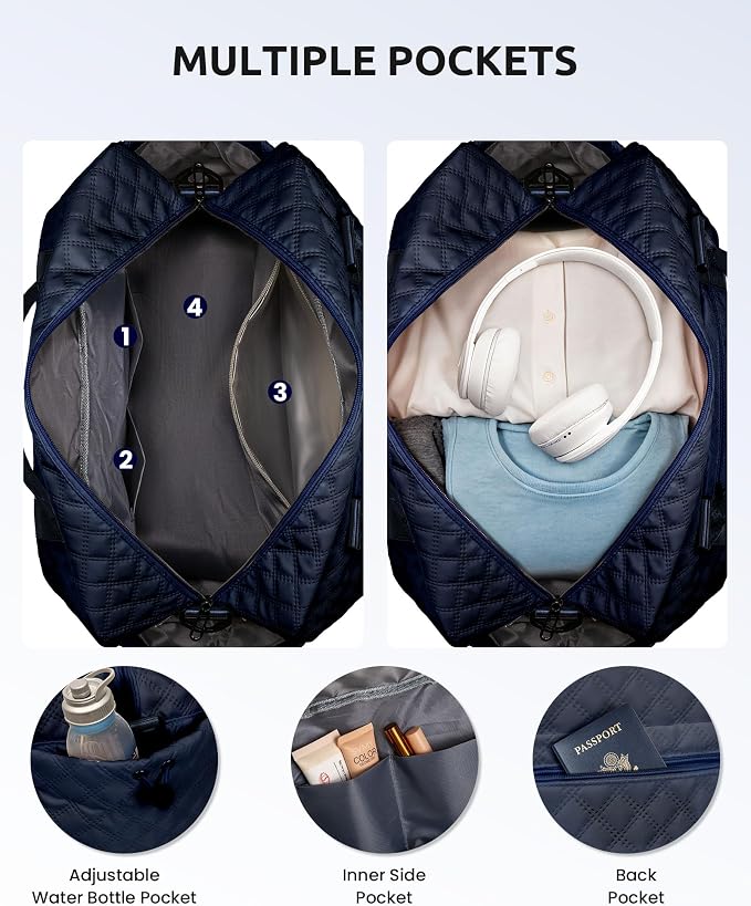 Birthday Gifts for 11 12 13 14 15 16 17 18 Year Old Girls-Initial Duffle Bag - Image 5