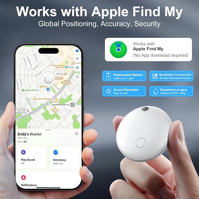 Air Tracker Tag-2 Pack, Pet Trackers, Item Locator Tags Works - Image 2