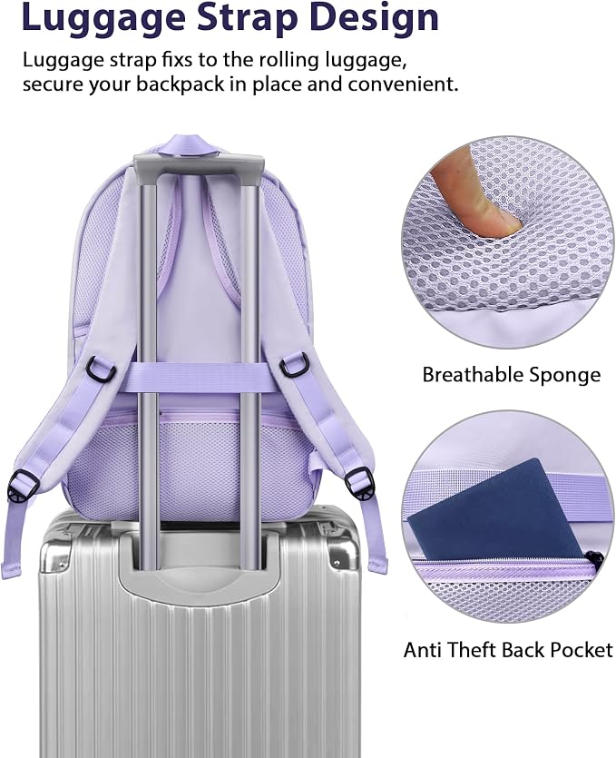 MATEIN Extra Large Laptop Backpack Women, 50 L Carry On Work Travel Bag - Image 3
