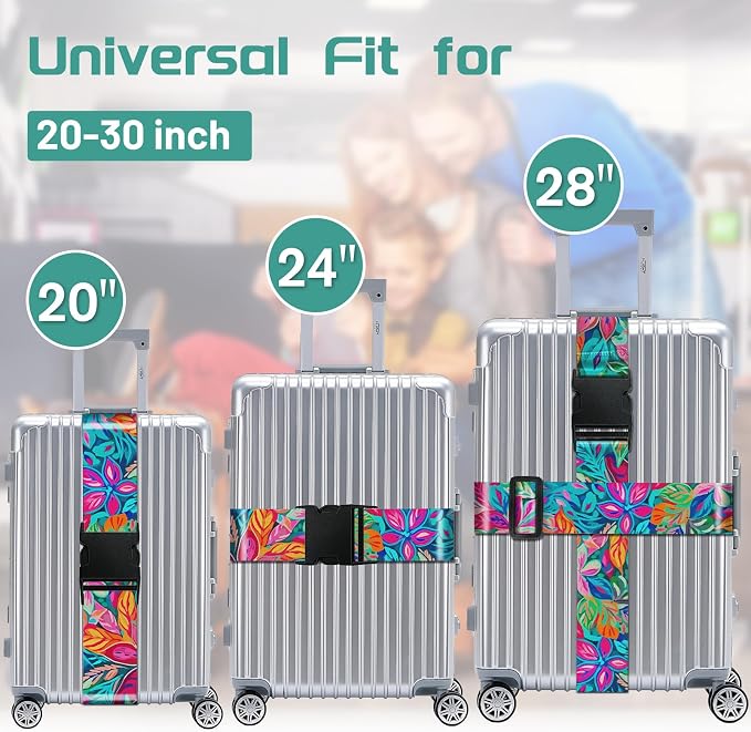 Slohif Luggage Straps for Suitcases Travel Belt Accessories Luggage Connector - Image 3