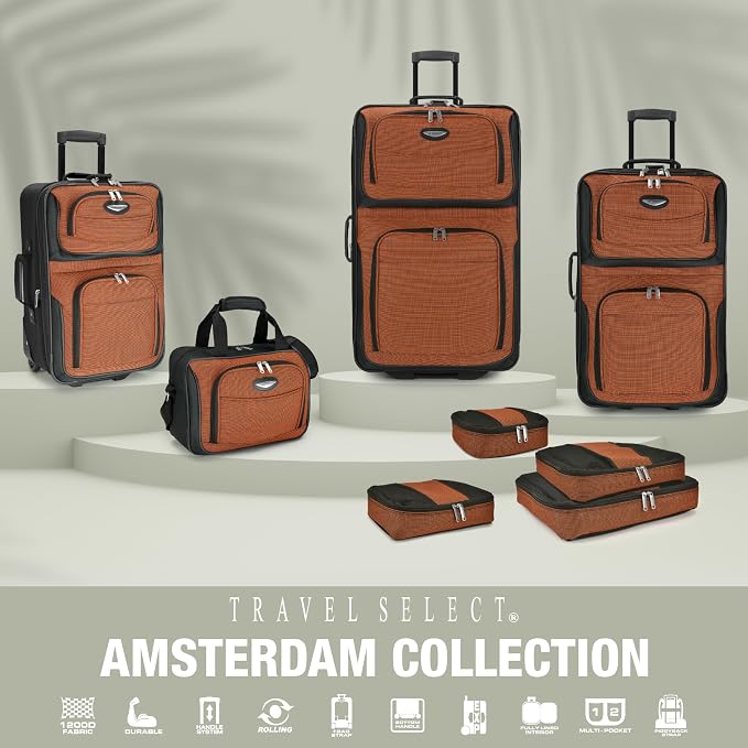 Travel Select Amsterdam Softside Expandable Rolling Luggage, Lightweight - Image 4
