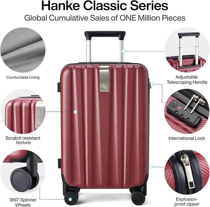 Hanke 24 Inch Luggage Suitcases - Image 3