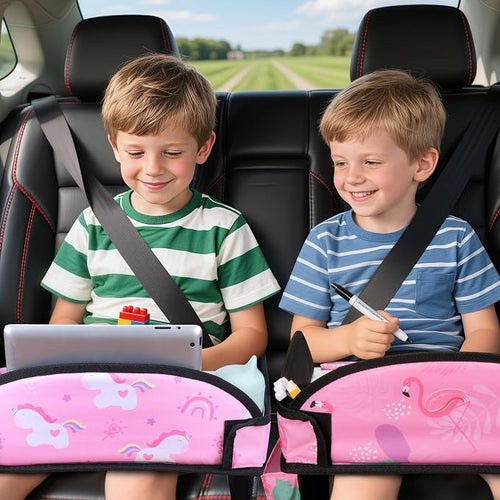 2PCS Kids Travel Tray, Car Seat Tray - Image 2