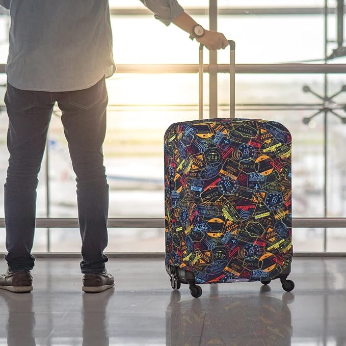 Explore Land Travel Luggage Cover Suitcase Protector Fits 23-26 Inch Case - Image 6