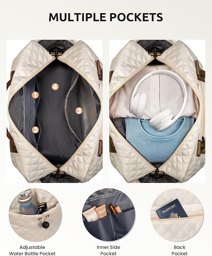 Beach Essentials 11 12 13 14 15 16 17 18 Year Old Girls Gifts-Initial Duffle Bag - Image 5