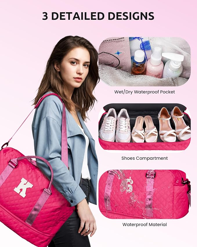 College Graduation Gifts, Birthday Gift-Initial Travel Bag - Image 7
